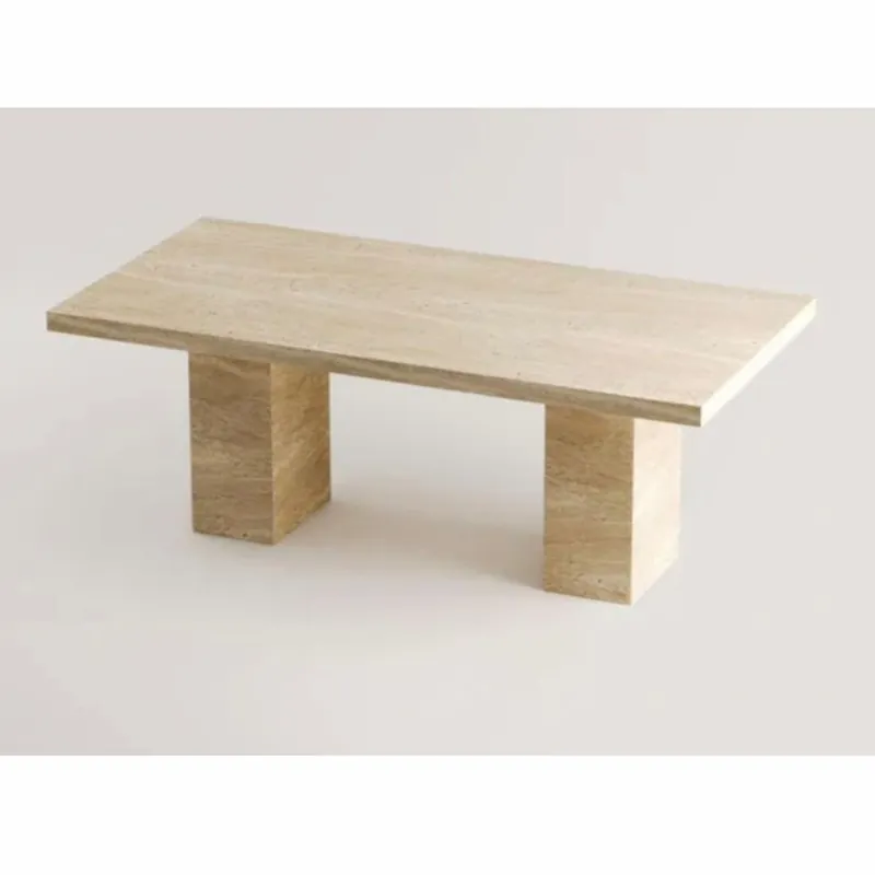 Casa Padrino mesa de comedor de lujo en travertino beige 190 cm - Muebles de comedor de lujo Neu Im Sortiment