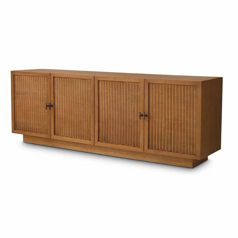 Rabatt Casa Padrino aparador de lujo con 4 puertas marrón / bronce 220 cm - Muebles de lujo