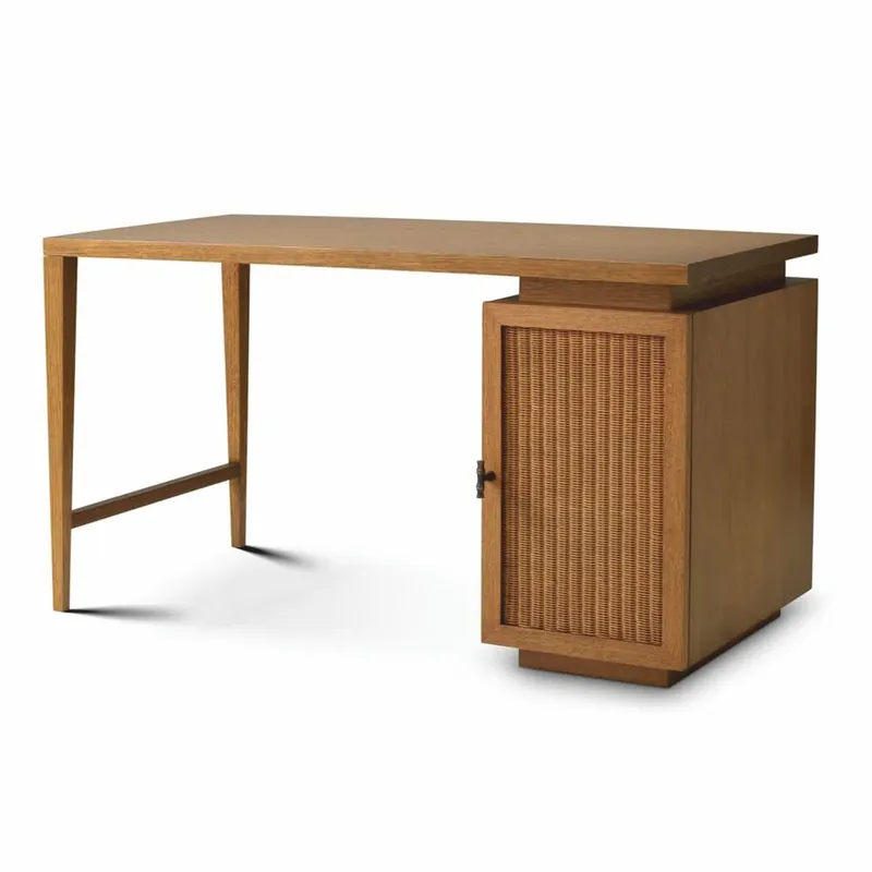 Schnäppchen Casa Padrino escritorio de lujo marrón / bronce 140 cm - Muebles de oficina