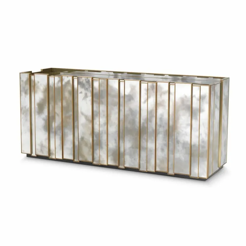 Casa Padrino aparador de lujo con espejo antiguo 200 cm - Muebles con espejo Top-Angebot