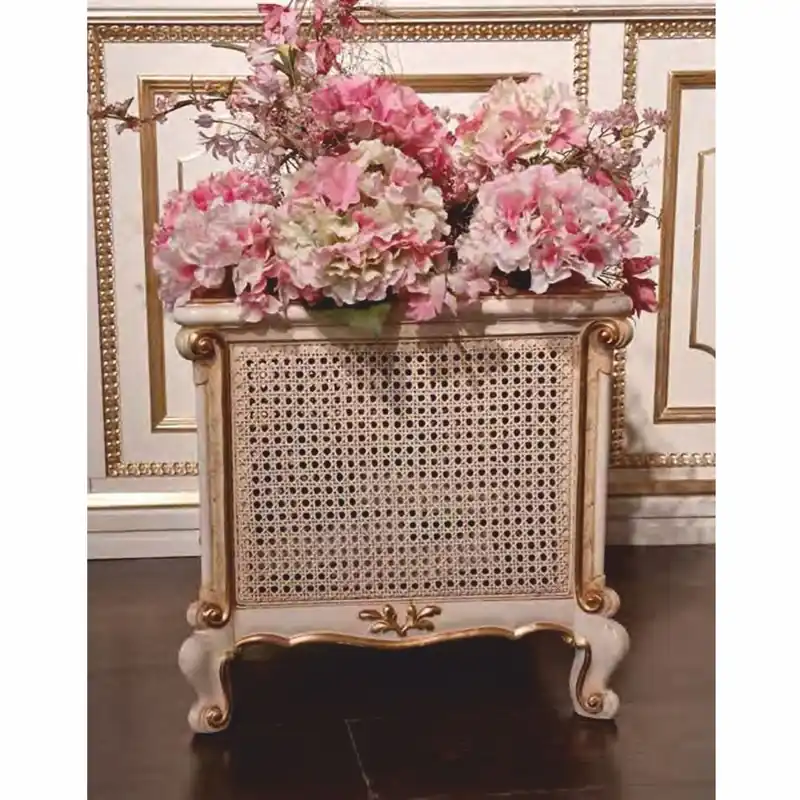 Schnäppchen Casa Padrino maceta barroco de lujo blanco / beige / oro A. 45 cm - Hecho en Italia