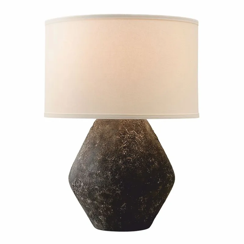 Casa Padrino lámpara de mesa de lujo negro / crema blanco A. 58,5 cm - Luces de lujo Zertifiziert