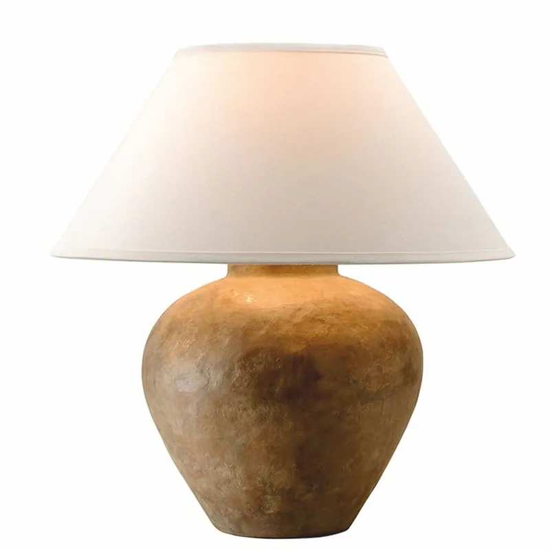 Kracherpreis Casa Padrino lámpara de mesa de lujo marrón / crema blanco A. 58,5 cm - Luces de lujo