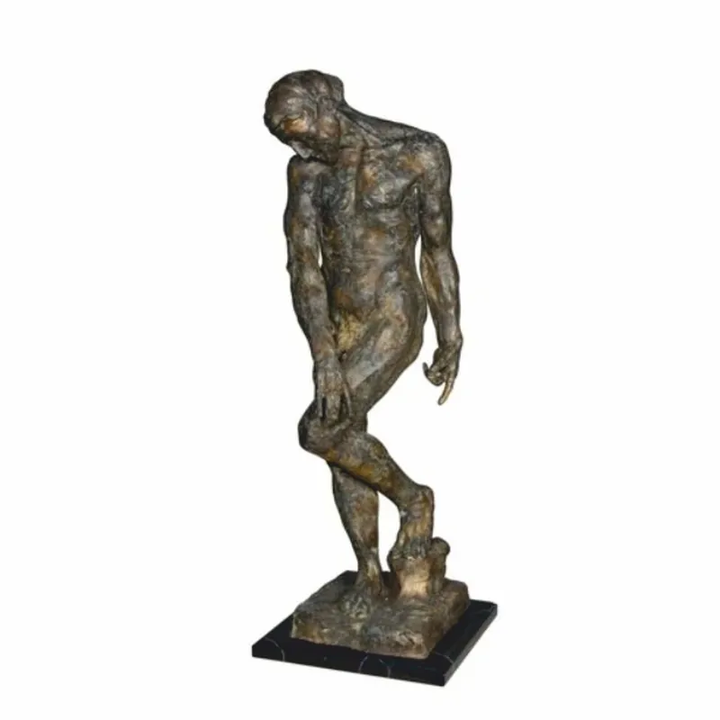 Casa Padrino escultura decorativa de bronce hombre bronce / negro A. 90 cm - Figura decorativa grande Preis Gesenkt