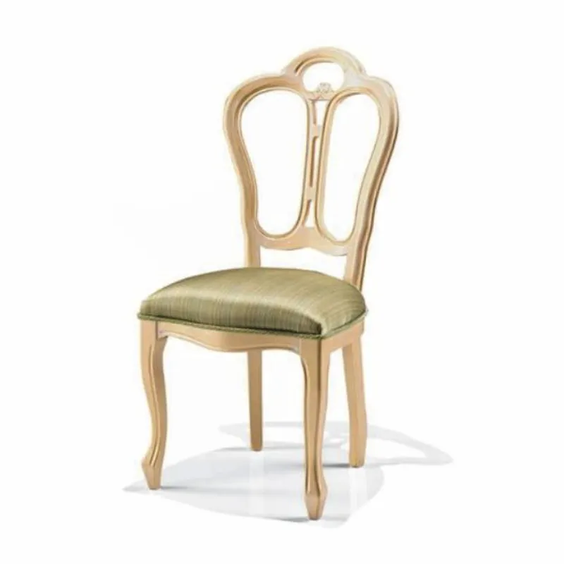 Top-Angebot Casa Padrino Silla de Comedor Barroco de Lujo Verde / Marfil - Hecho en Italia