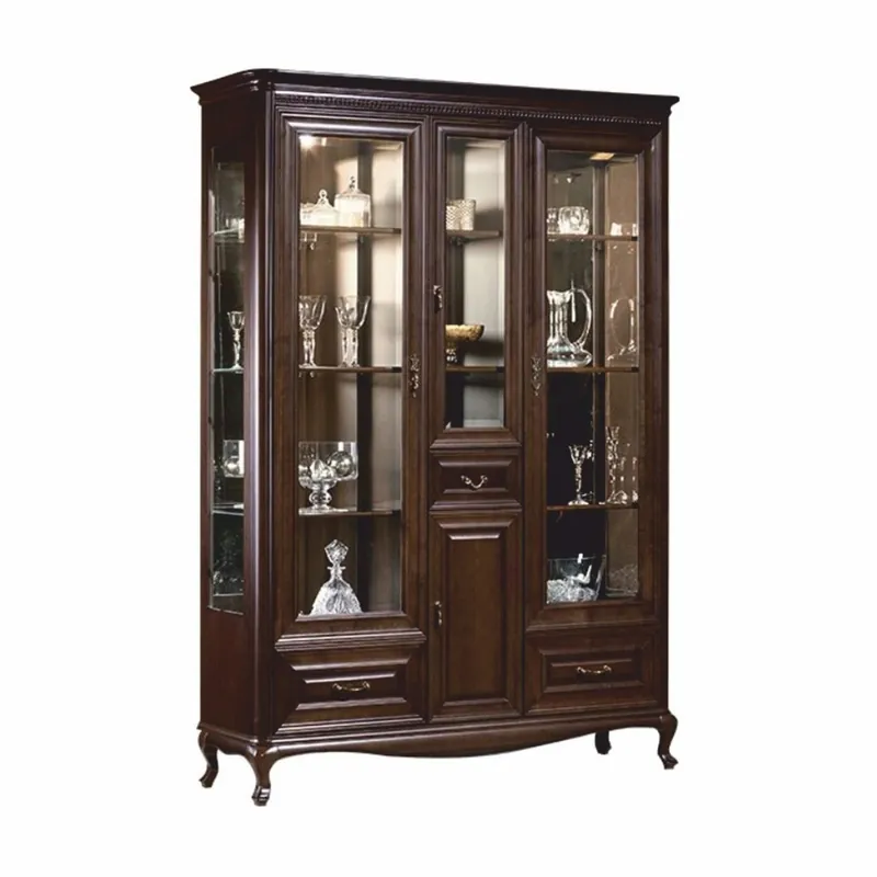 Casa Padrino vitrina barroco de lujo marrón oscuro 149,5 x A. 206,6 cm - Muebles barrocos Bestseller