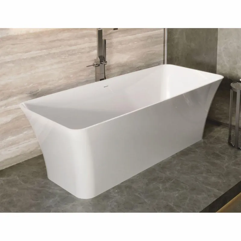 Echt Casa Padrino bañera de lujo independiente blanco alto brillo 180 cm - Muebles de baño