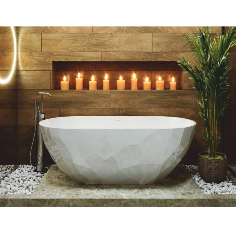 Casa Padrino bañera de lujo independiente blanco alto brillo 165 cm - Muebles de baño Aktuell