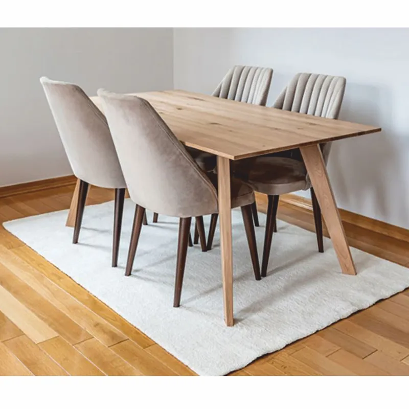 Preisreduziert Casa Padrino Mesa de Comedor de Lujo de Roble Natural - Varios Tamaños - Muebles de Comedor