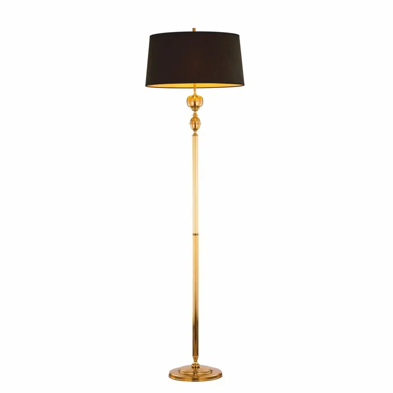 Casa Padrino lámpara de pie Art Nouveau de lujo oro / marrón / negro A. 177 cm Sofort Bestellen