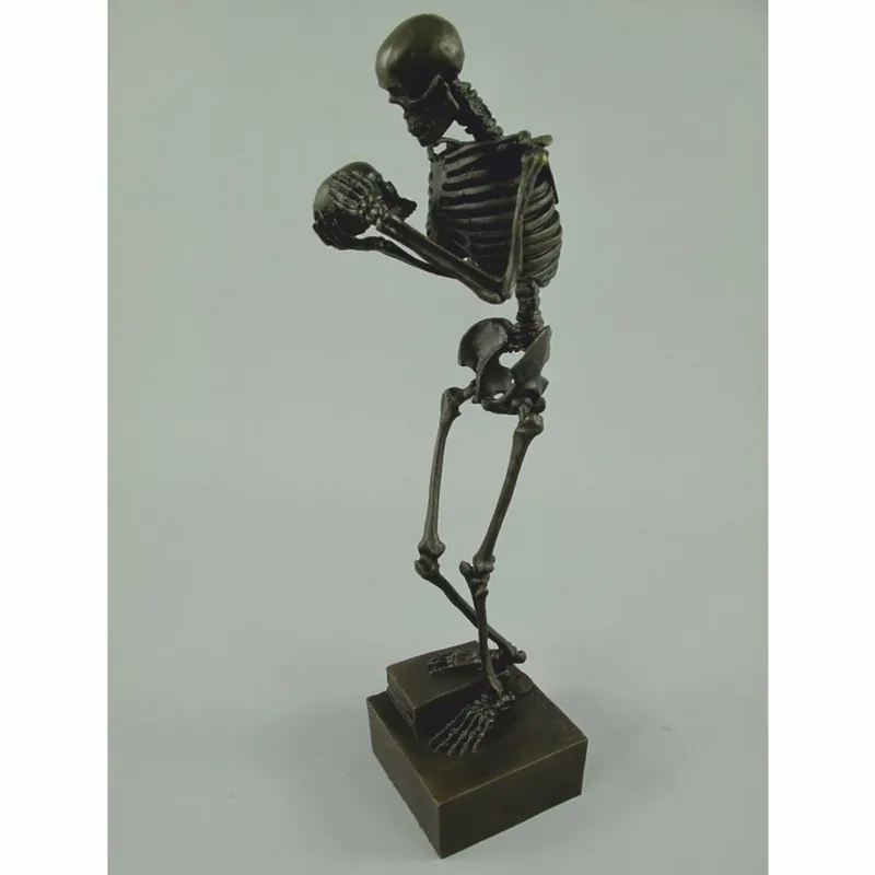 Casa Padrino escultura decorativa de bronce esqueleto A. 31 cm - Accesorios decorativos Neue Kollektion
