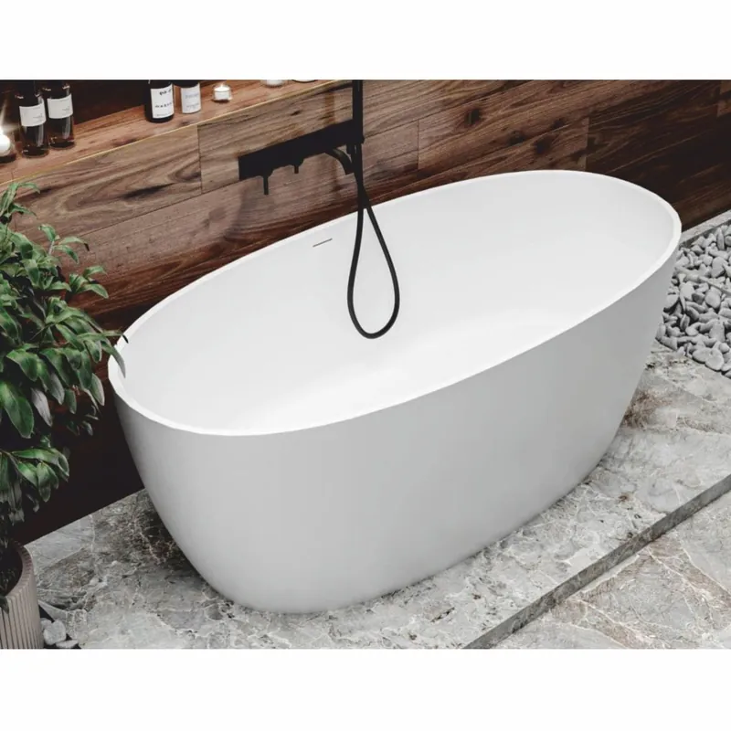 Casa Padrino bañera de lujo independiente blanco alto brillo 169,4 cm - Muebles de baño Markenware