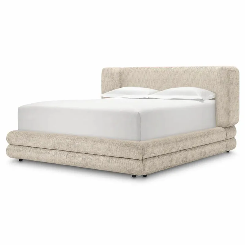 Casa Padrino cama doble de lujo beige / negro - Muebles para hoteles y dormitorios Kracherpreis