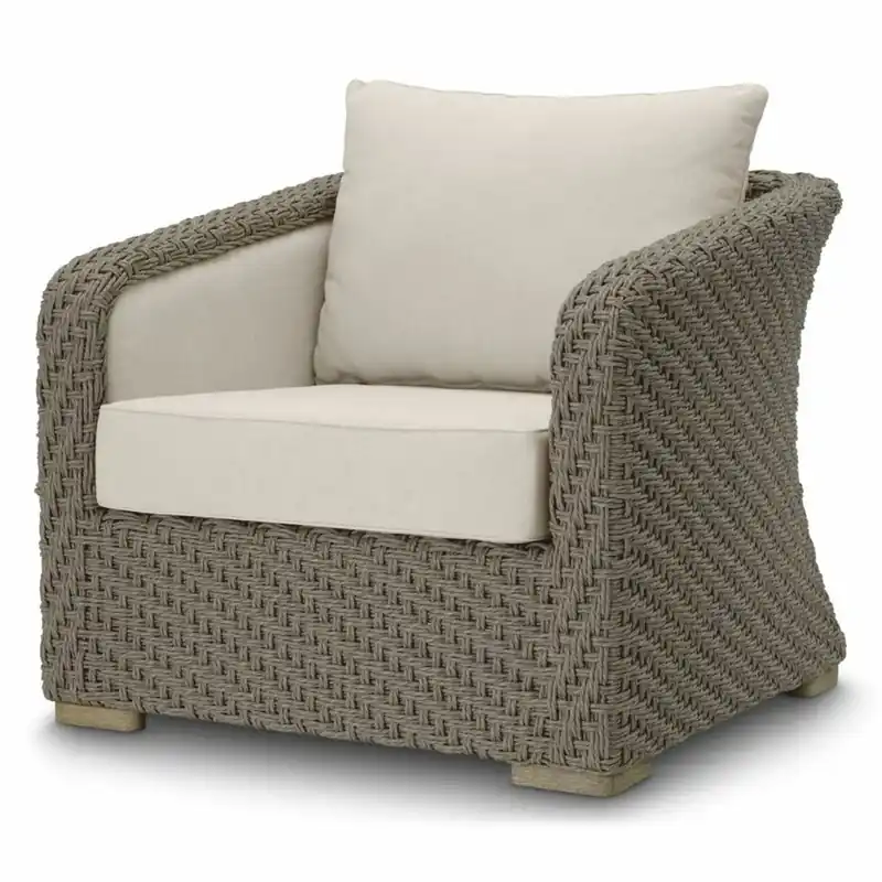 Casa Padrino sillón de jardín de lujo de ratán artificial gris / arena - Muebles de jardín Solange Der Vorrat Reicht