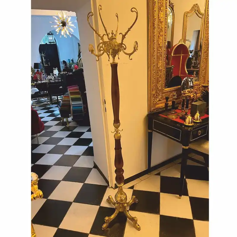 Casa Padrino perchero barroco de lujo oro / marrón oscuro A. 180 cm - Hecho en Italia Neue Ware