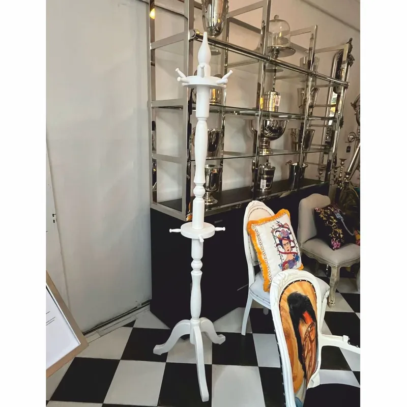 Expressversand Casa Padrino perchero de estilo campestre blanco A. 200 cm - Mueble armario
