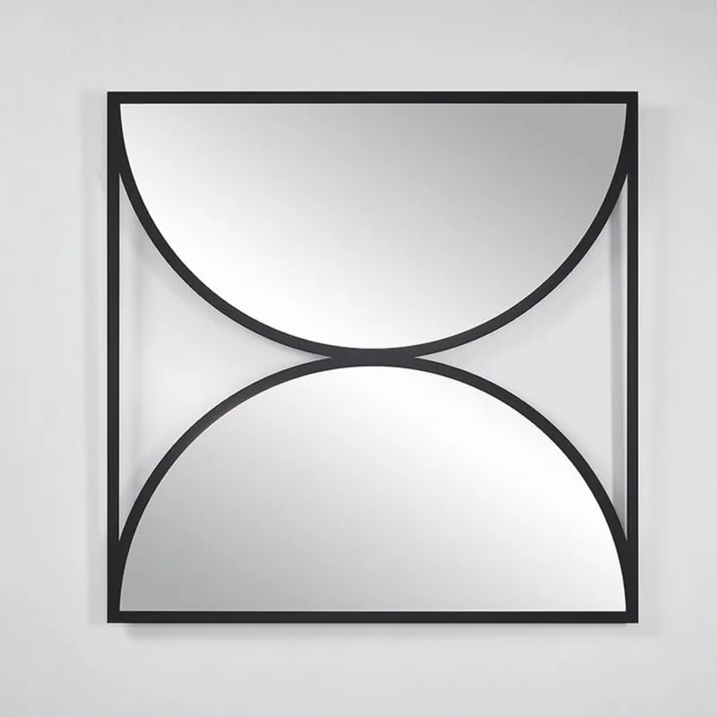 Casa Padrino espejo de pared de lujo negro 90 cm - Muebles de lujo Bestpreis