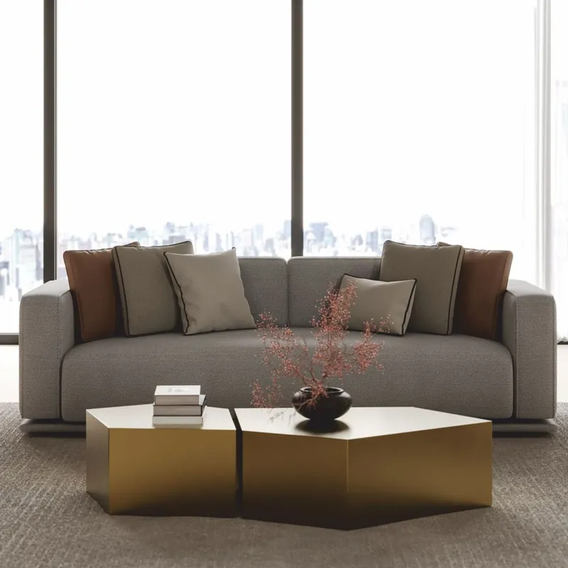 Wochenendangebot Casa Padrino sofá de lujo gris 225 cm - Muebles para hoteles y salones