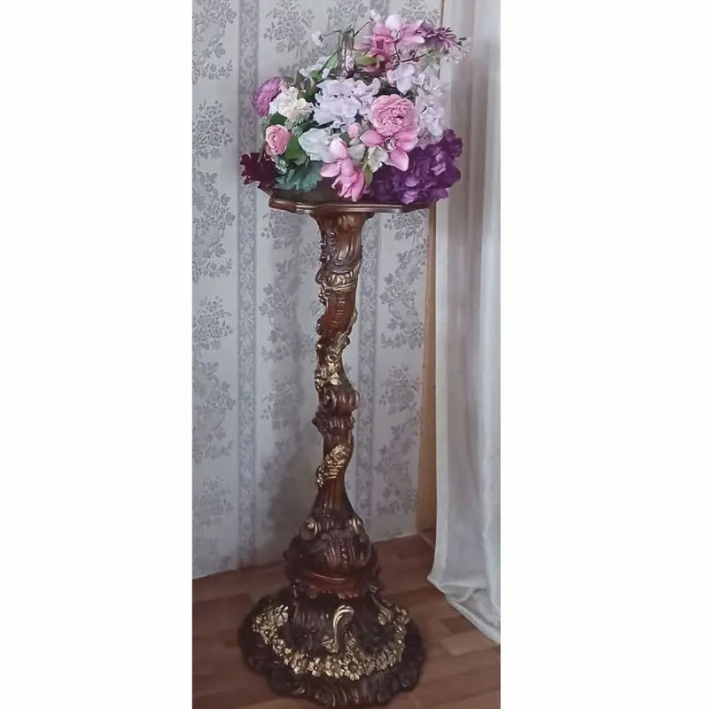 Casa Padrino Columna Barroco de Lujo Marrón / Oro A. 115 cm - Muebles Barrocos - Hecho en Italia Bestpreis