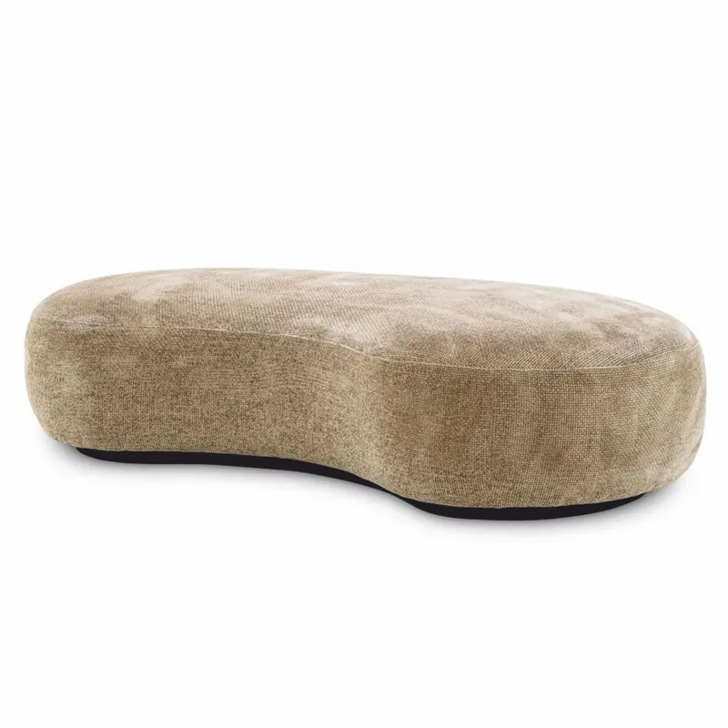 Saisonangebot Casa Padrino banco de lujo arena / negro 180 cm - Muebles de salón y hotel