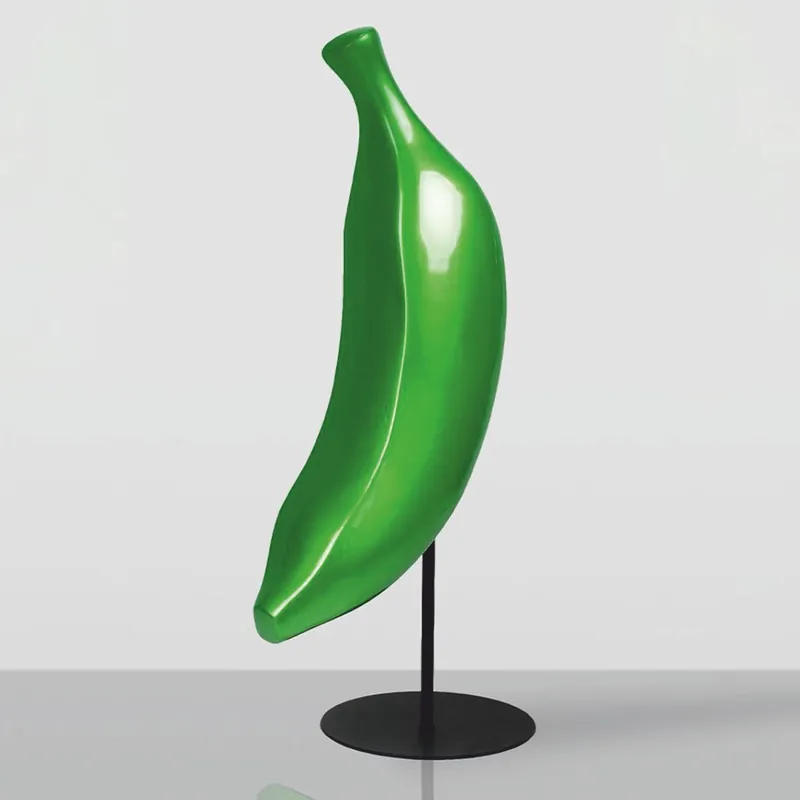 Casa Padrino plátano decorativo XXL con soporte verde / negro A. 112 cm - Decoración de salón y jardín Heißes Angebot