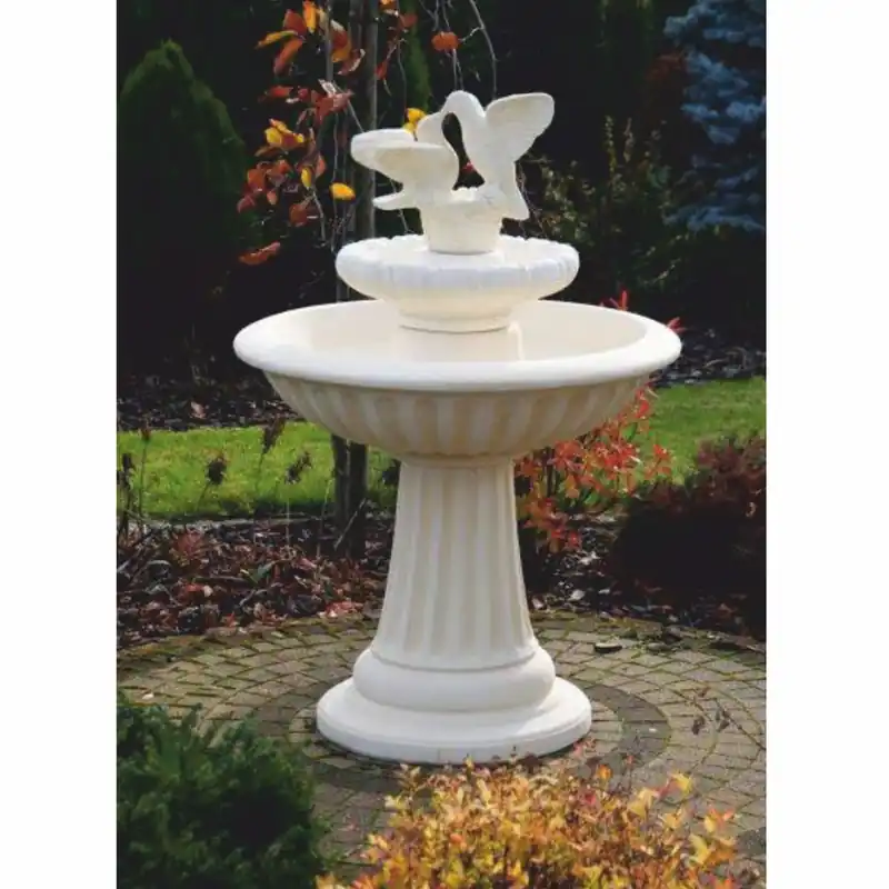 Kracherpreis Casa Padrino Fuente Art Nouveau 2 Palomas Blanco / Beige Ø 92 x A. 136 cm