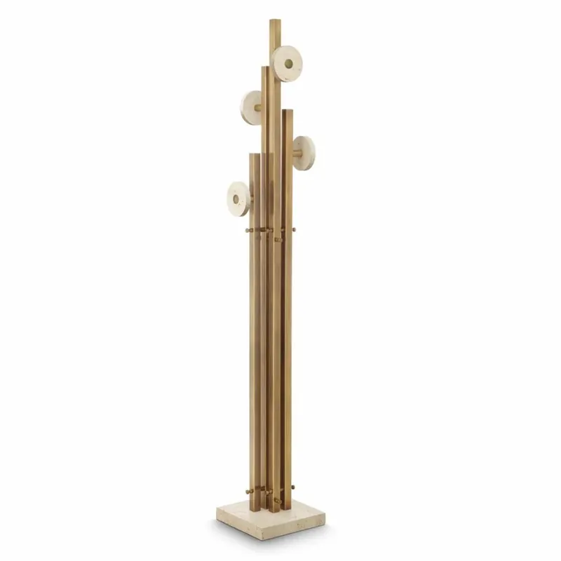 Casa Padrino perchero de lujo latón vintage / beige A. 175,5 cm - Muebles de lujo Knallerangebot