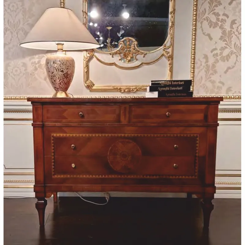 Casa Padrino cómoda barroco de lujo con 4 marrón 127 cm - Hecho en Italia Sale