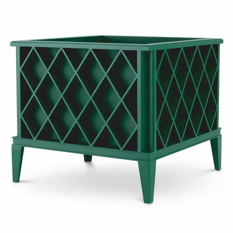 Casa Padrino maceta de lujo verde 76 x 76 x A. 69 cm - Decoración de jardín Bestseller