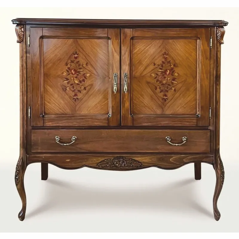 Casa Padrino cómoda barroco de lujo de dormitorio marrón 123 cm - Muebles barrocos Heißes Angebot