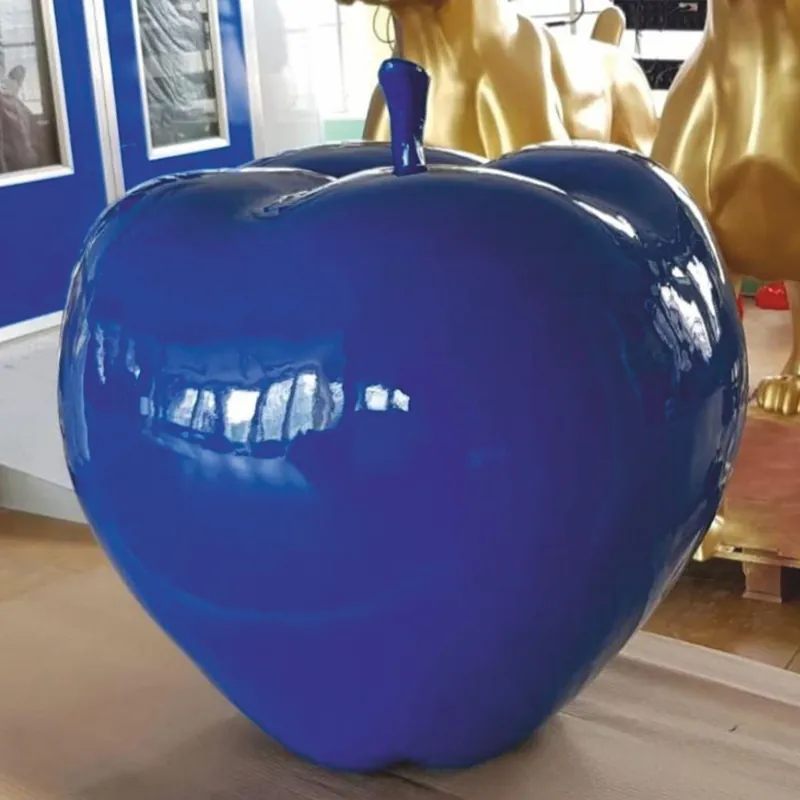 Bestpreis Casa Padrino manzana decorativa XXL azul Ø 80 cm - Decoración de jardín