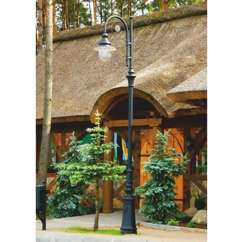Casa Padrino linterna de calles / linterna de jardín Art Nouveau negro - Iluminación exterior Neue Ware