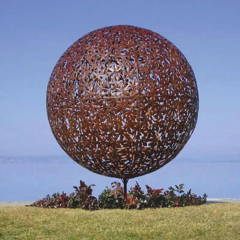 Garantierte Lieferung Casa Padrino escultura decorativa de jardín de acero óxido Ø 170 x A. 200 cm
