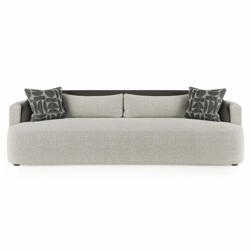 Casa Padrino sofá de lujo gris / negro 250 cm - Muebles para hoteles y salones Expressversand