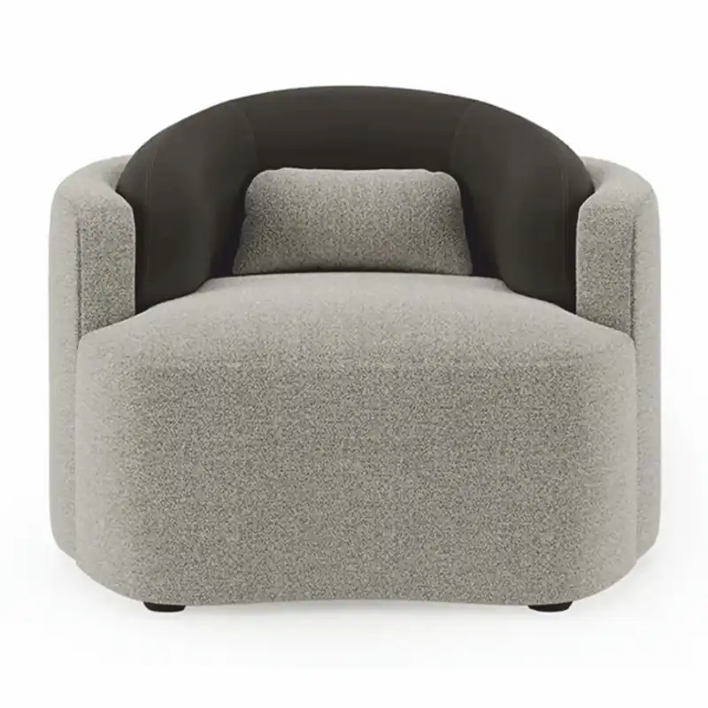Schnäppchen Casa Padrino sillón de lujo gris / negro 100 cm - Muebles para sala de estar y hotel