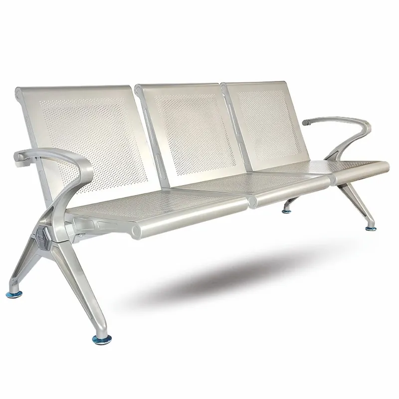 Casa Padrino Banco de Visitas / Banco de Sala de Espera de 3 Plazas Plata 180 cm - Muebles para Salas de Espera Finale Aktion