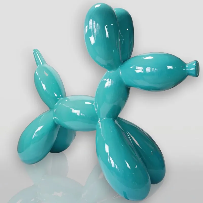 Casa Padrino escultura decorativa XXL perro globo turquesa 210 cm - Figura gigante para jardín Schneller Versand