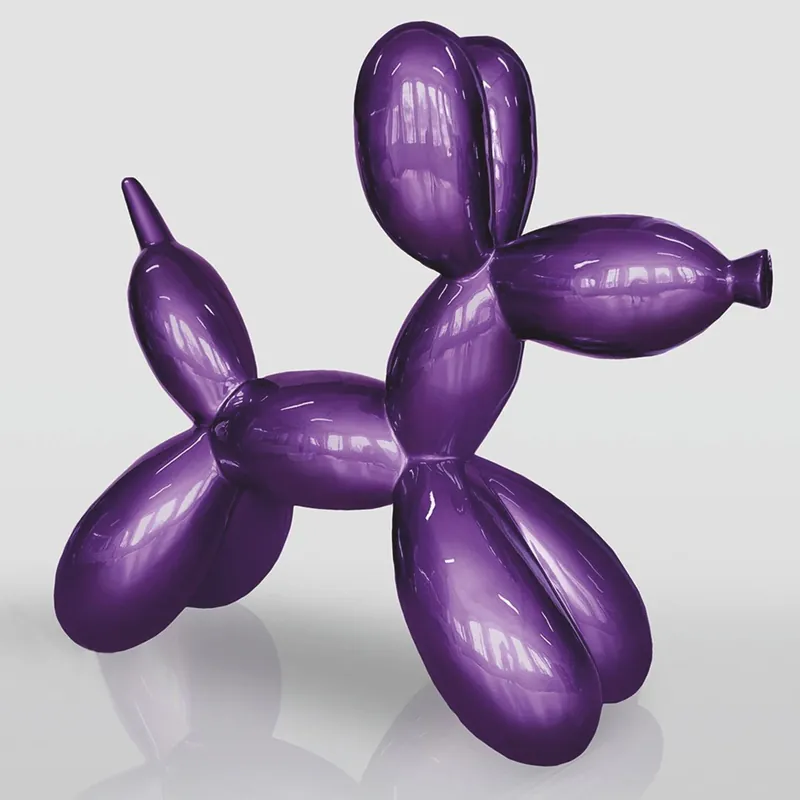 Casa Padrino escultura decorativa XXL perro globo púrpura metálico 210 cm - Figura gigante para jardín Kracherpreis