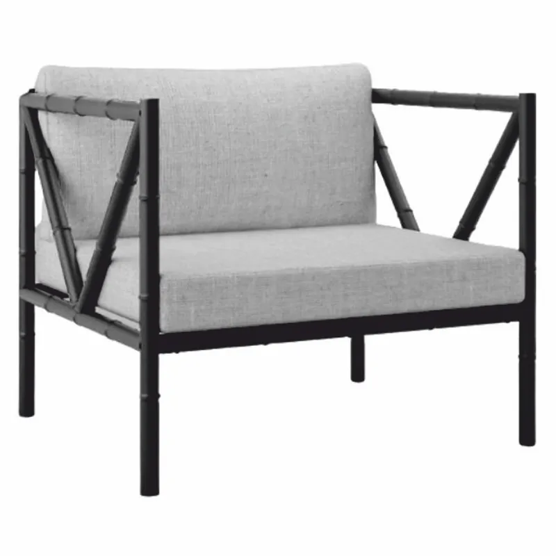 Casa Padrino sillón de lujo de hierro forjado negro / gris - Sillón para hotel y jardín Neu Im Sortiment