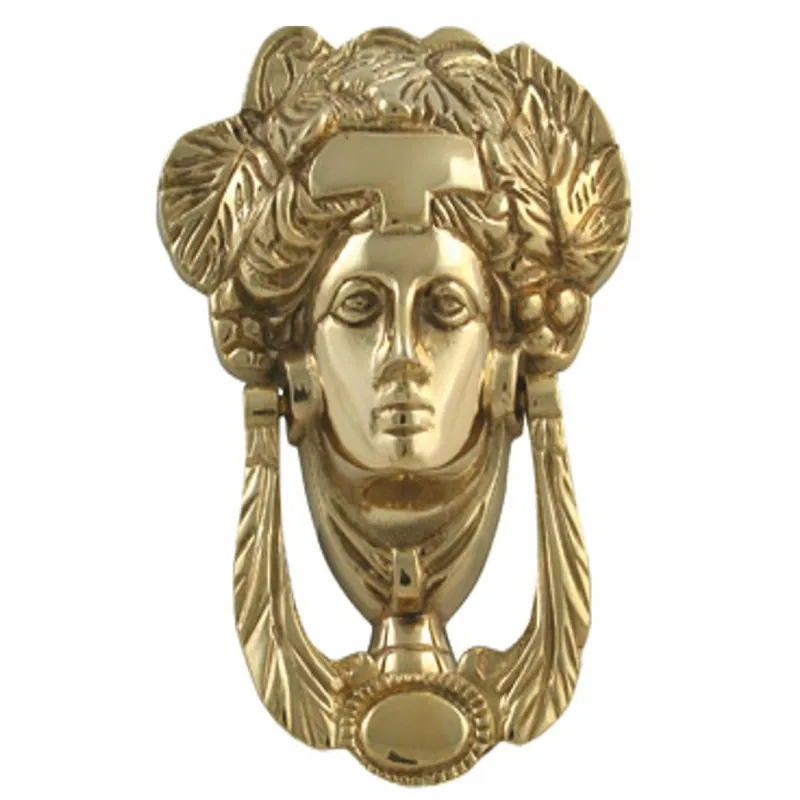Neu Casa Padrino aldaba barroco dama latón A. 18 cm - Accesorios barrocos para el hogar