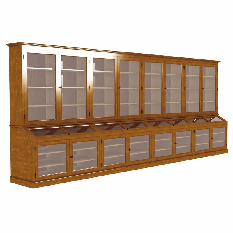 Must-Have Casa Padrino gabinete de bar de estilo campestre de madera maciza marrón 600 cm - Muebles de bar