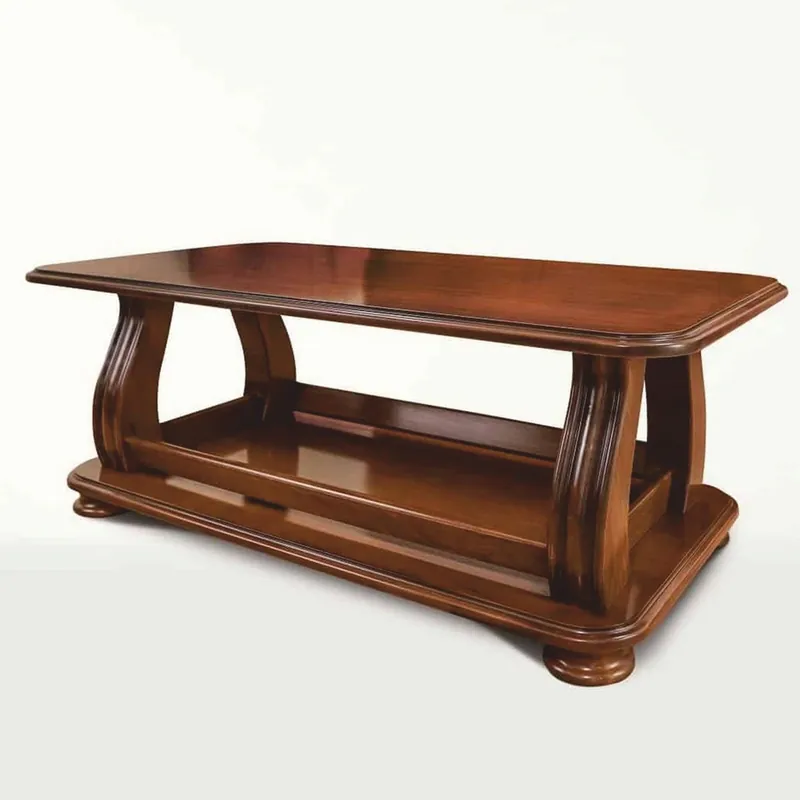 Sichere Zahlung Casa Padrino mesa de centro barroco de lujo de madera maciza marrón 120 cm - Muebles barrocos