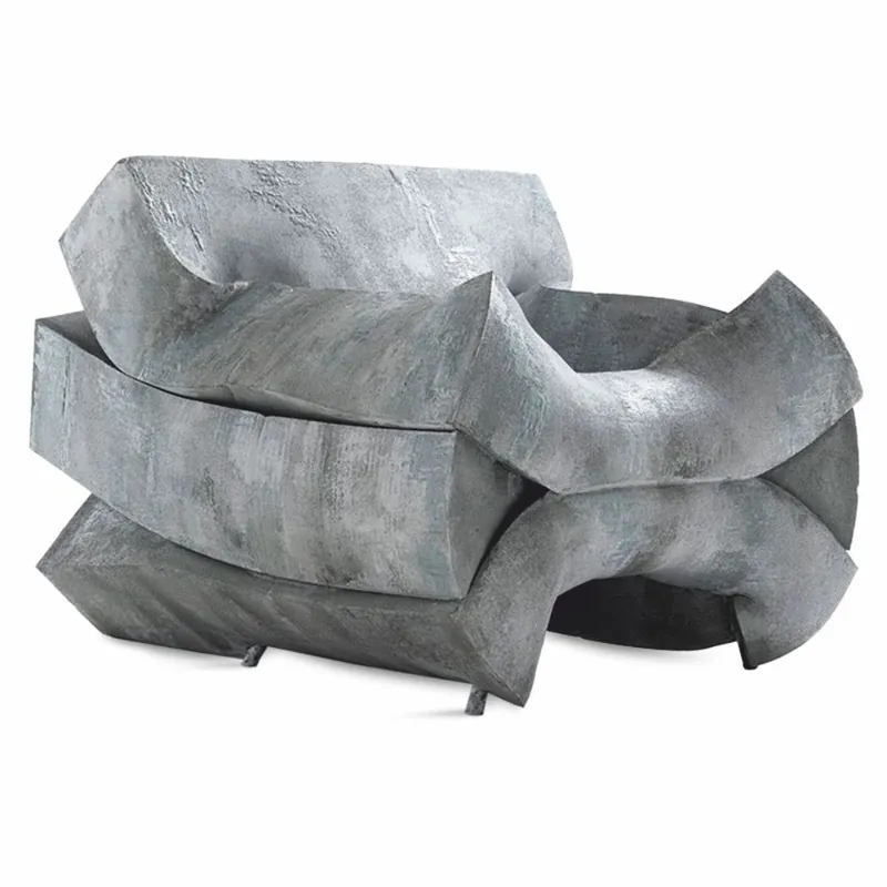 Casa Padrino Sillón de Diseño de Lujo Gris 102 cm - Muebles de Lujo - Hecho en Italia Neu