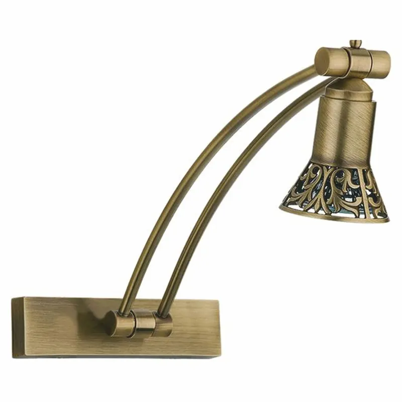 Direktkauf Casa Padrino lámpara de pared LED / lámpara de lectura barroco de lujo latón con pátina A. 35 cm