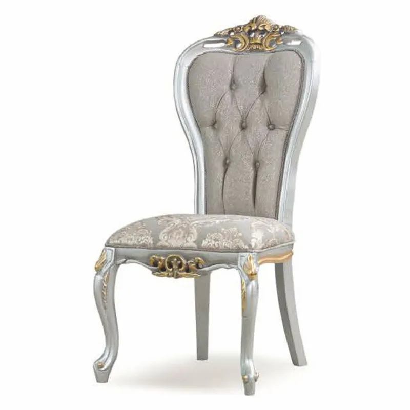 Angebot Casa Padrino silla de comedor barroco de lujo gris / plata / oro - Muebles barrocos