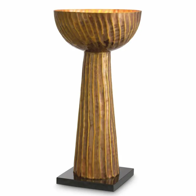 Casa Padrino lámpara de mesa de lujo latón vintage / negro A. 60,5 cm - Luces de lujo Finale Aktion