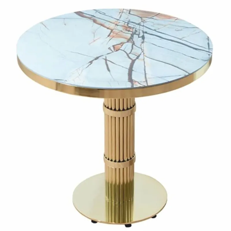 Beliebt Casa Padrino Mesa de Comedor de Lujo Oro / Blanco Al. 75 cm - Muebles de Comedor de Lujo