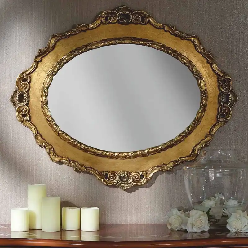 Geprüft Casa Padrino espejo barroco de lujo oro 104 cm - Muebles de estilo barroco - Hecho en Italia