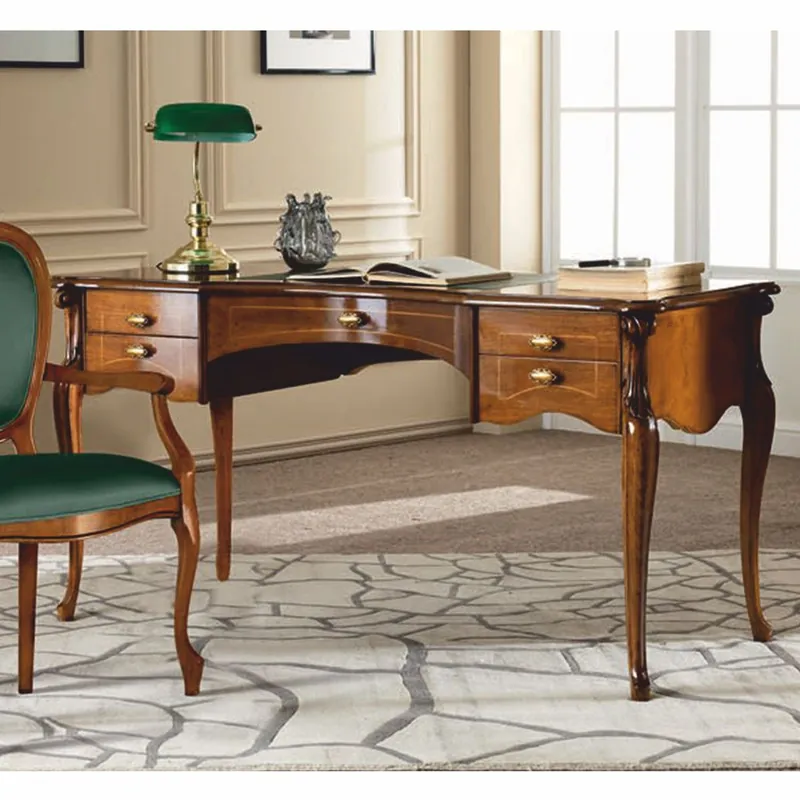 Casa Padrino Escritorio Barroco de Lujo Marrón / Verde 150 cm - Muebles de Oficina - Hecho en Italia Online Kaufen