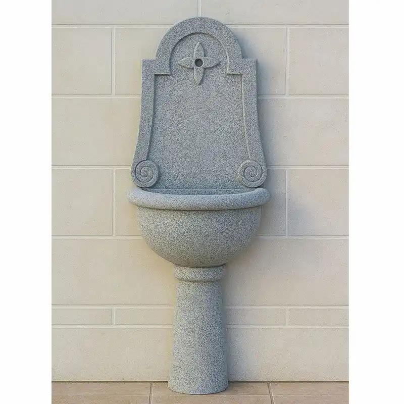 Casa Padrino fuente de pared Art Nouveau gris Al. 140 cm - Accesorios de decoración de jardín Neu